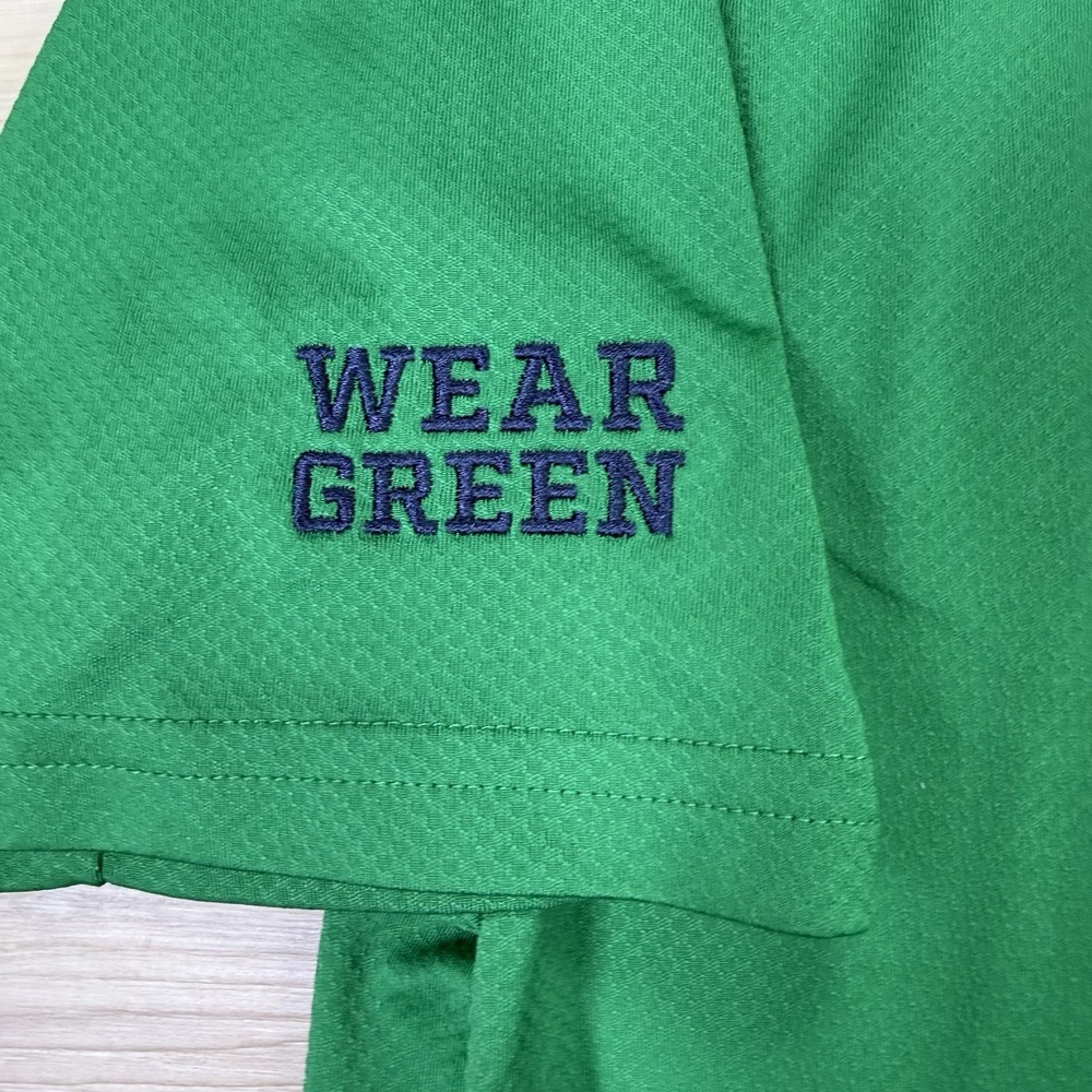 Under Armour Notre Dame Fighting Irish Performance Golf Polo Shirt Geen Mens S - Picture 5 of 8